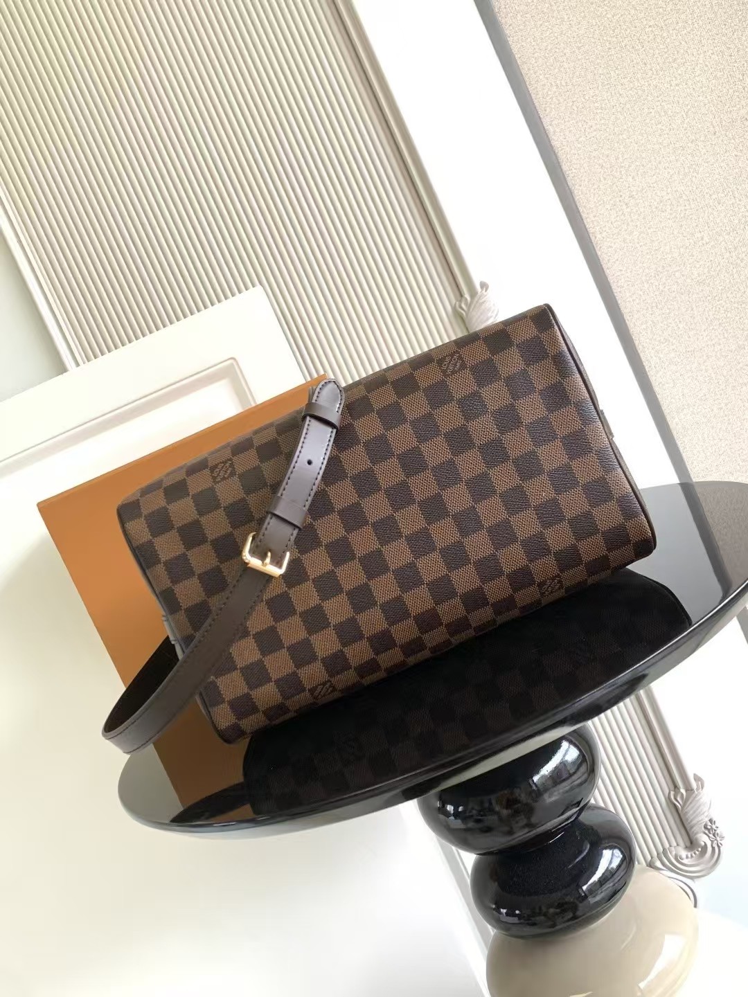 Louis Vuitton Speedy Bandouliere 35 Damier Ebene Canvas