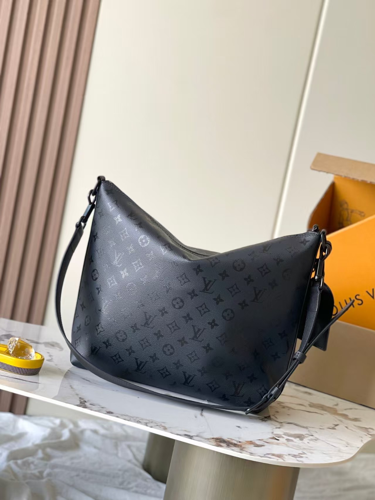 Louis Vuitton Vagabon Hobo Monogram Midnight