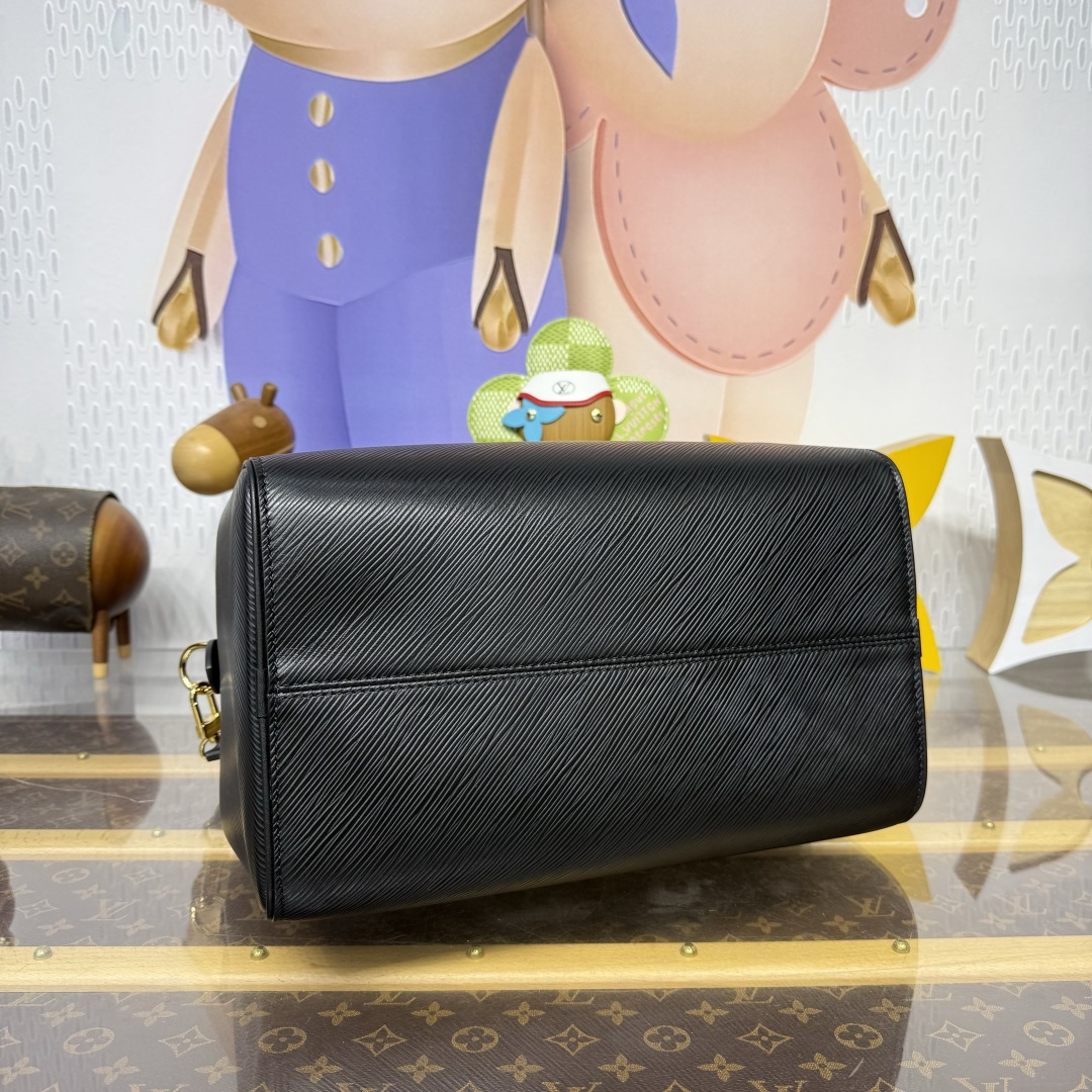 Louis Vuitton Speedy Soft 30 Epi Leather -Bags Black