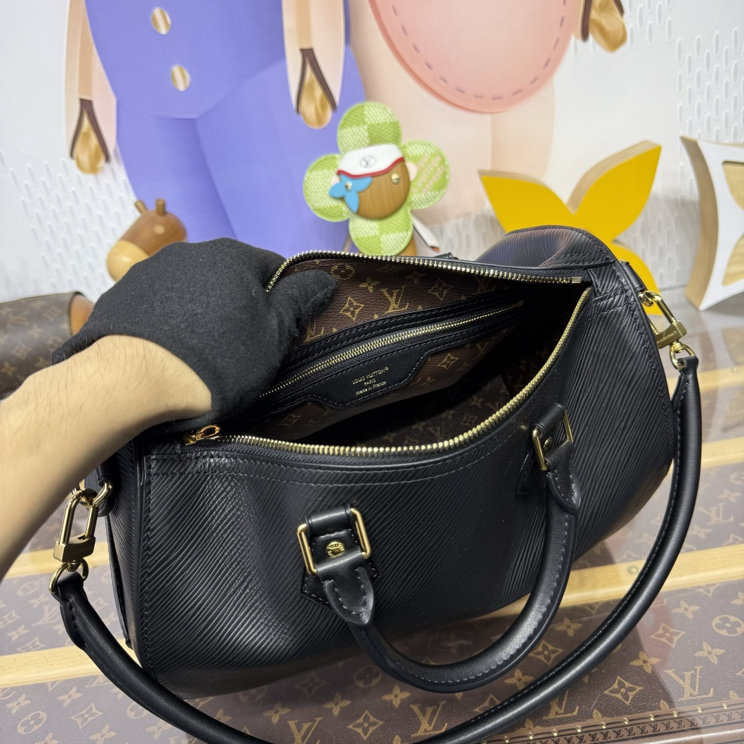 Louis Vuitton Speedy Soft 30 Epi Leather -Bags Black