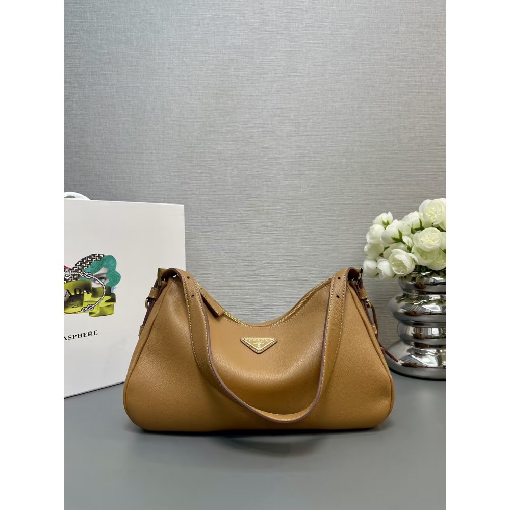 Amber Prada Aimée medium leather shoulder bag