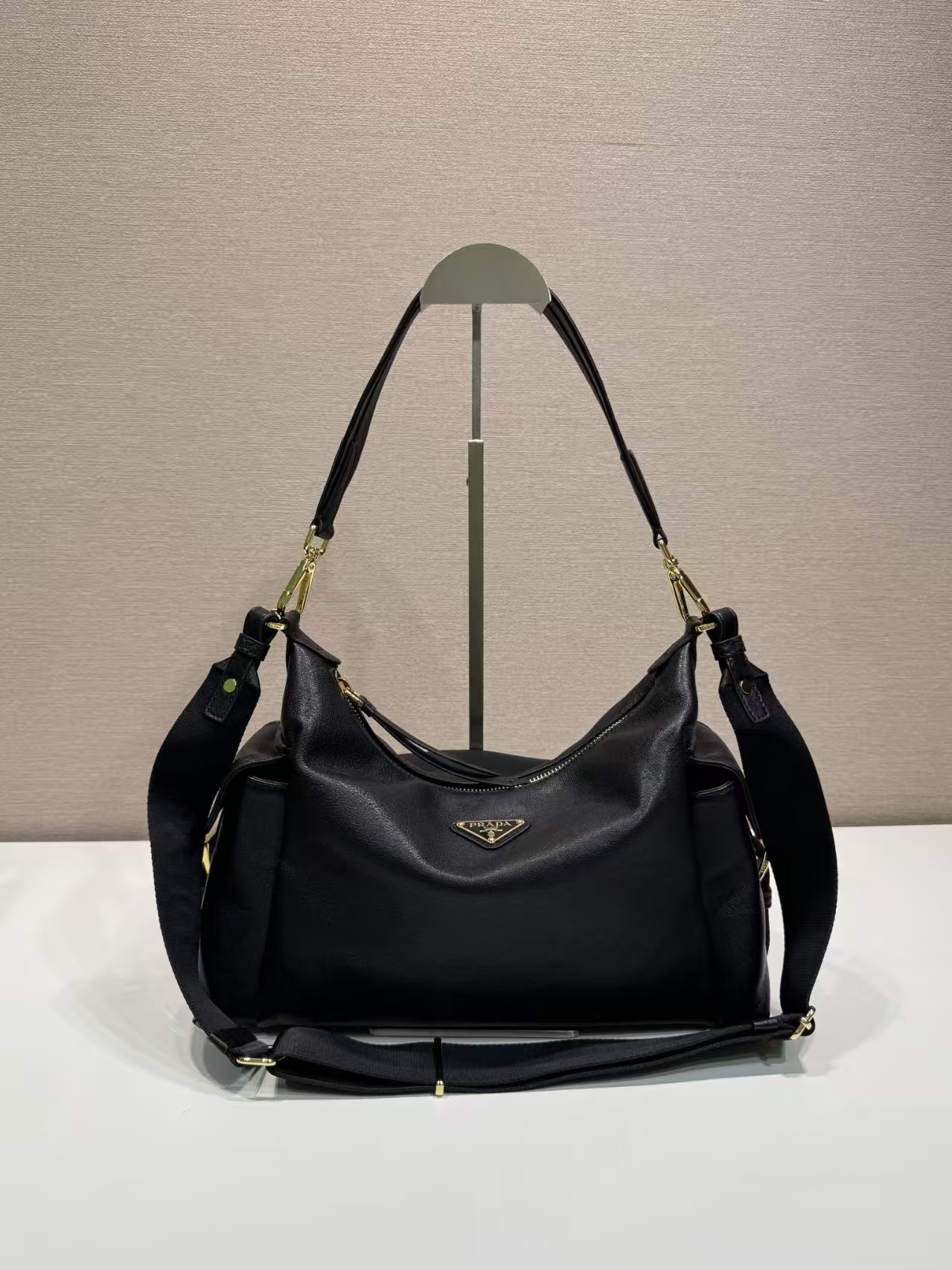 PRADA Black Prada Explore large nappa leather bag PRADA Black Prada Explore large nappa leather bag