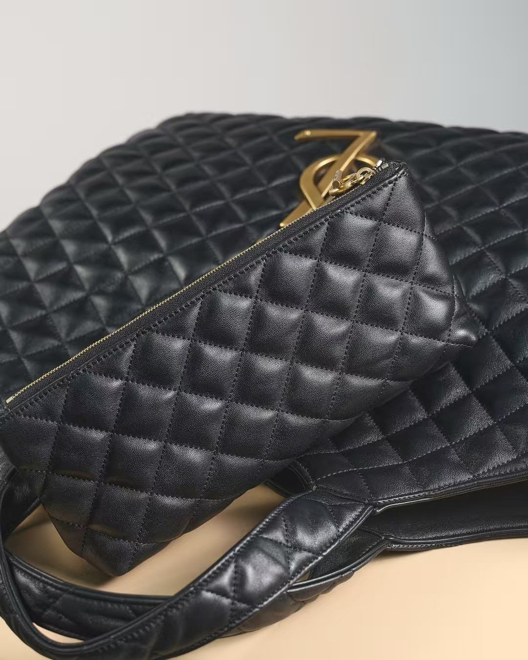 YSL CARE in quilted lambskin Saint Laurent YSL CARE in quilted lambskin Saint Laurent