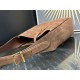 Saint Laurent Suede Brown HOBO Bag Small