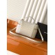 Saint Laurent GABY Vanity large in lambskin inWhite