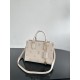 Louis Vuitton Empreinte Monogram Giant Onthego MM Tourterelle Creme Louis Vuitton Empreinte Monogram Giant Onthego MM Tourterelle Creme