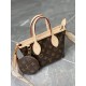 LOUIS VUITTON Neverfull BB Pink Peony Monogram Canvas LOUIS VUITTON Neverfull BB Pink Peony Monogram Canvas