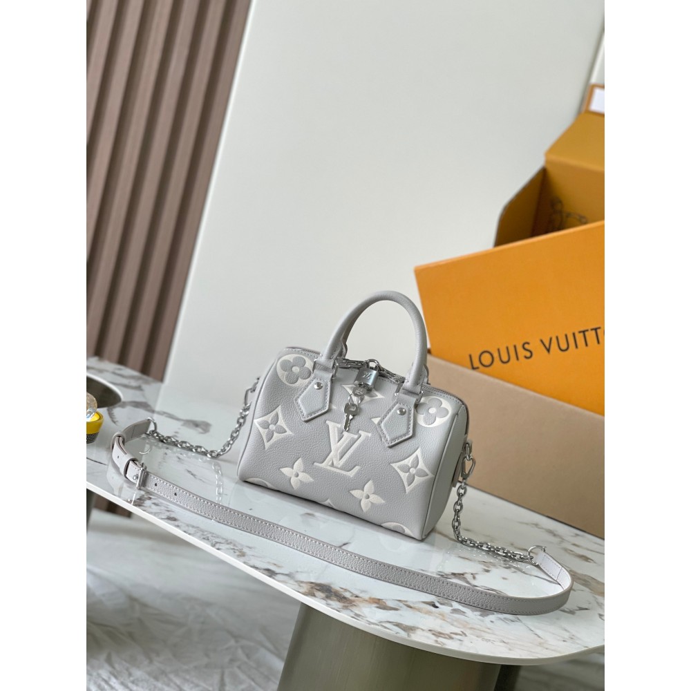 LOUIS VUITTON Speedy Bandoulière 20 Mastic Other Monogram Canvas