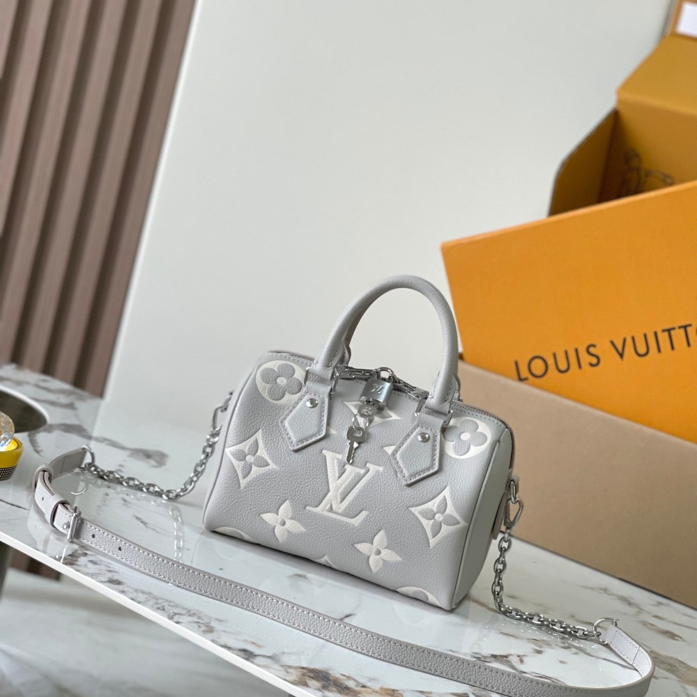 LOUIS VUITTON Speedy Bandoulière 20 Mastic Other Monogram Canvas