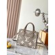 LOUIS VUITTON Onthego BB Bicolore Tourterelle Creme Monogram Empreinte LOUIS VUITTON Onthego BB Bicolore Tourterelle Creme Monogram Empreinte