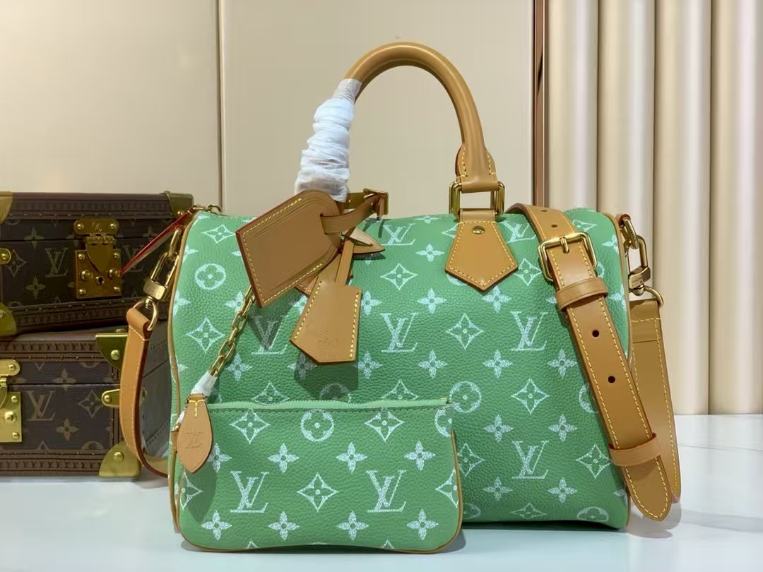 LOUIS VUITTON Speedy P9 Bandoulière 25 Autres Cuirs Monogram Green LOUIS VUITTON Speedy P9 Bandoulière 25 Autres Cuirs Monogram Green