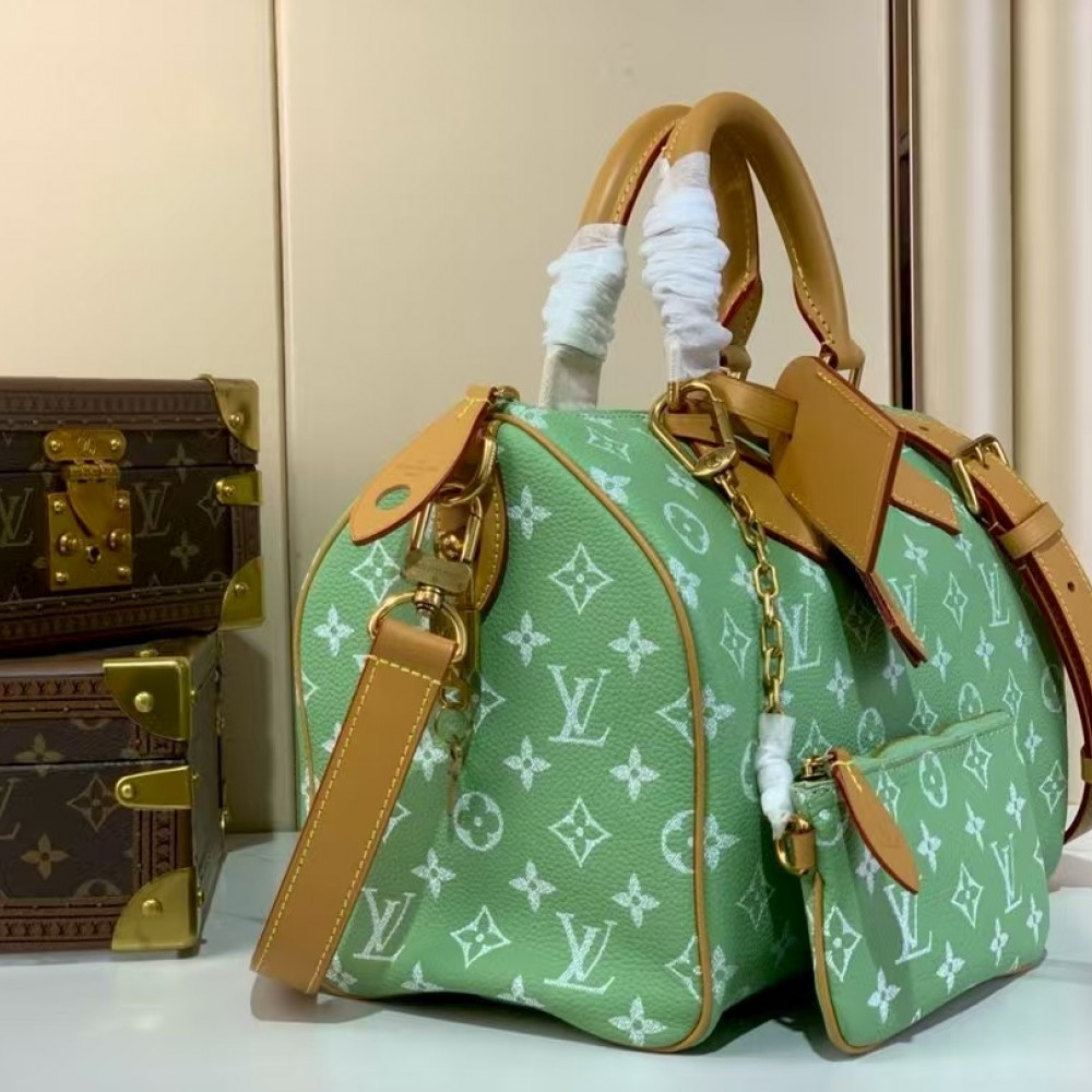 LOUIS VUITTON Speedy P9 Bandoulière 25 Autres Cuirs Monogram Green