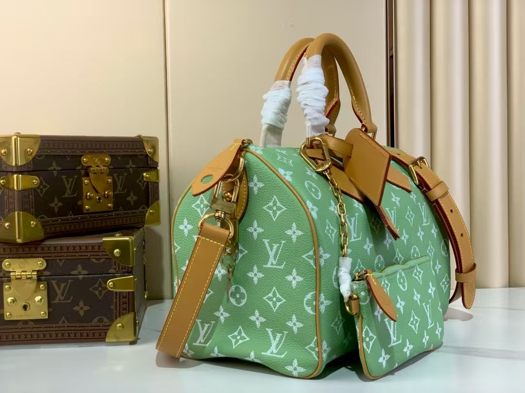 LOUIS VUITTON Speedy P9 Bandoulière 25 Autres Cuirs Monogram Green LOUIS VUITTON Speedy P9 Bandoulière 25 Autres Cuirs Monogram Green