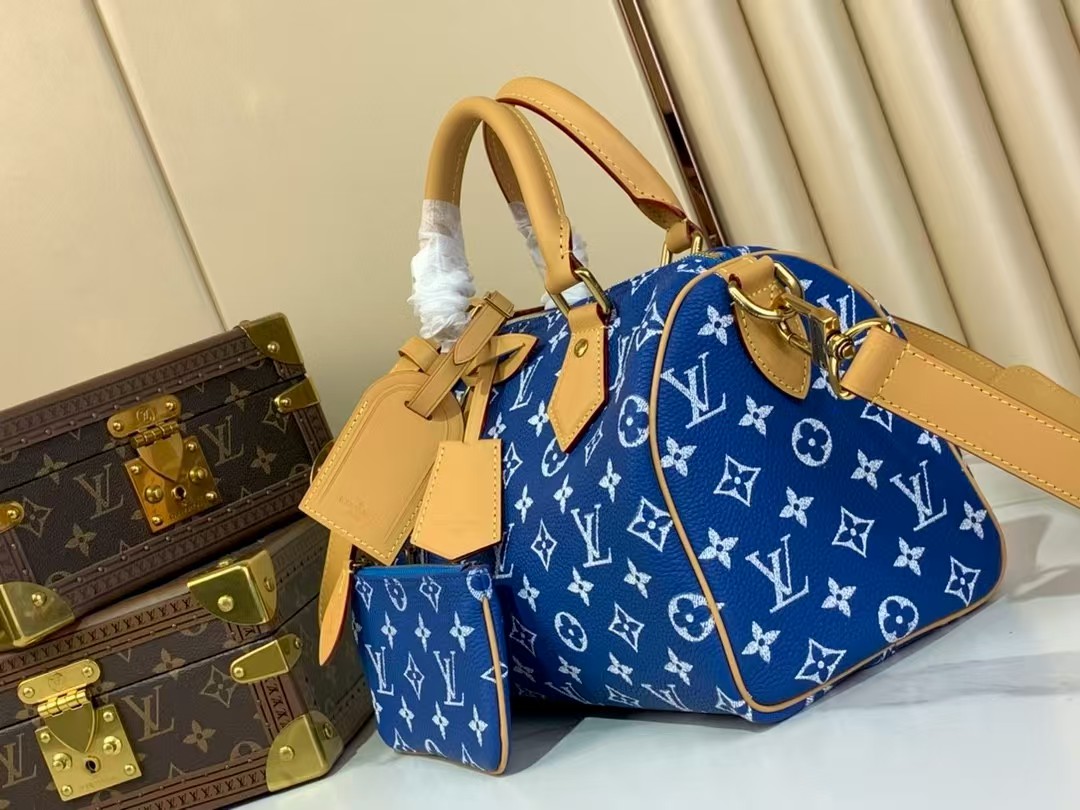 LOUIS VUITTON Speedy P9 Bandoulière 25 Autres Cuirs Monogram Dark Blue LOUIS VUITTON Speedy P9 Bandoulière 25 Autres Cuirs Monogram Dark Blue