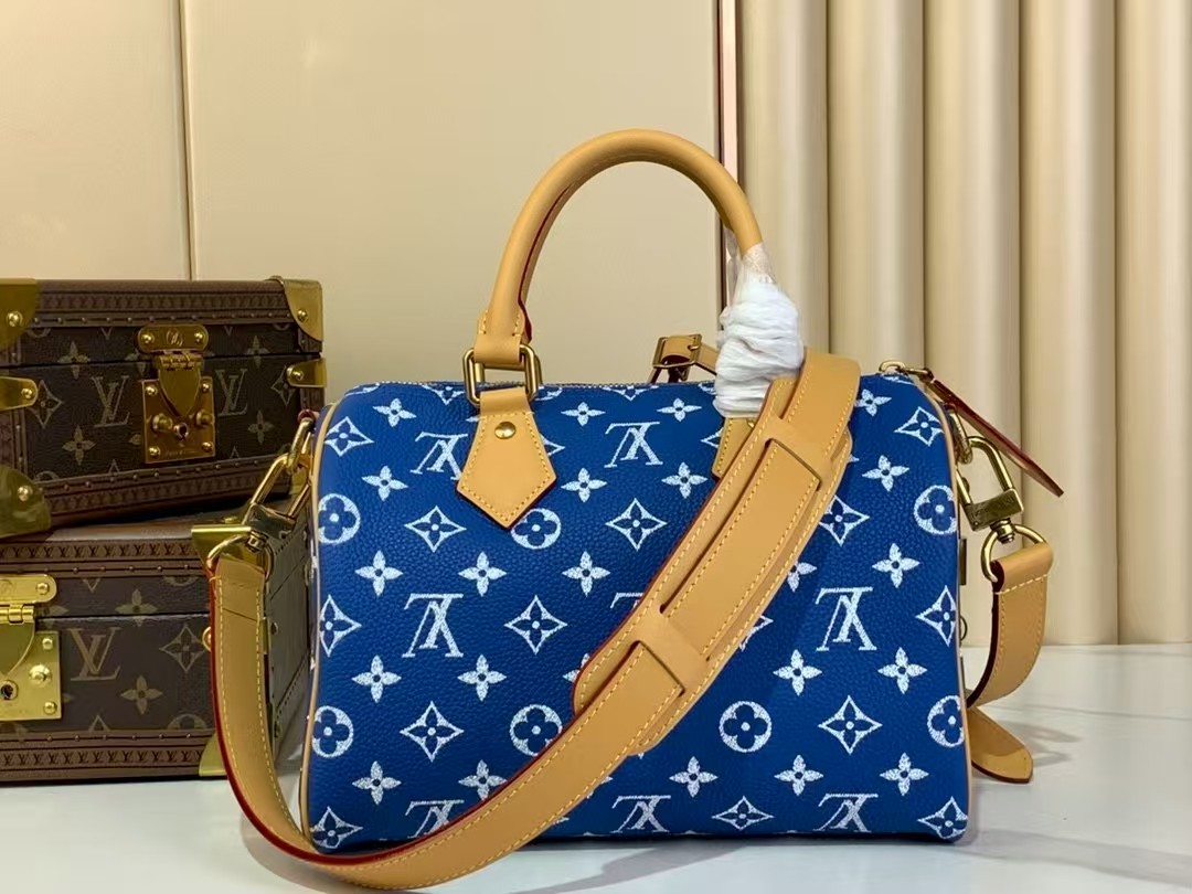 LOUIS VUITTON Speedy P9 Bandoulière 25 Autres Cuirs Monogram Dark Blue LOUIS VUITTON Speedy P9 Bandoulière 25 Autres Cuirs Monogram Dark Blue
