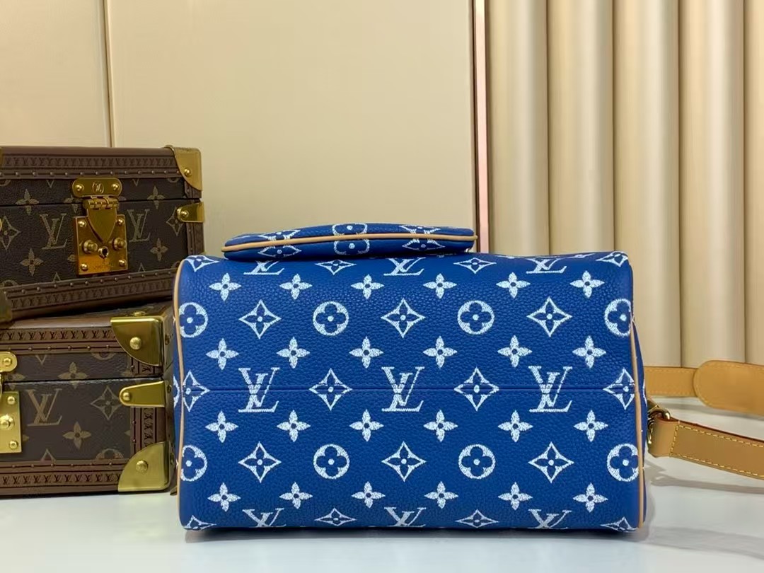 LOUIS VUITTON Speedy P9 Bandoulière 25 Autres Cuirs Monogram Dark Blue LOUIS VUITTON Speedy P9 Bandoulière 25 Autres Cuirs Monogram Dark Blue