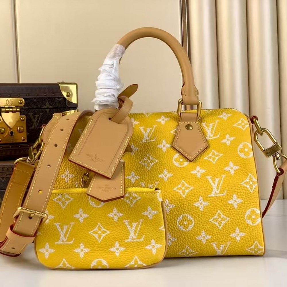 LOUIS VUITTON Speedy P9 Bandoulière 25 Autres Cuirs Monogram Yellow