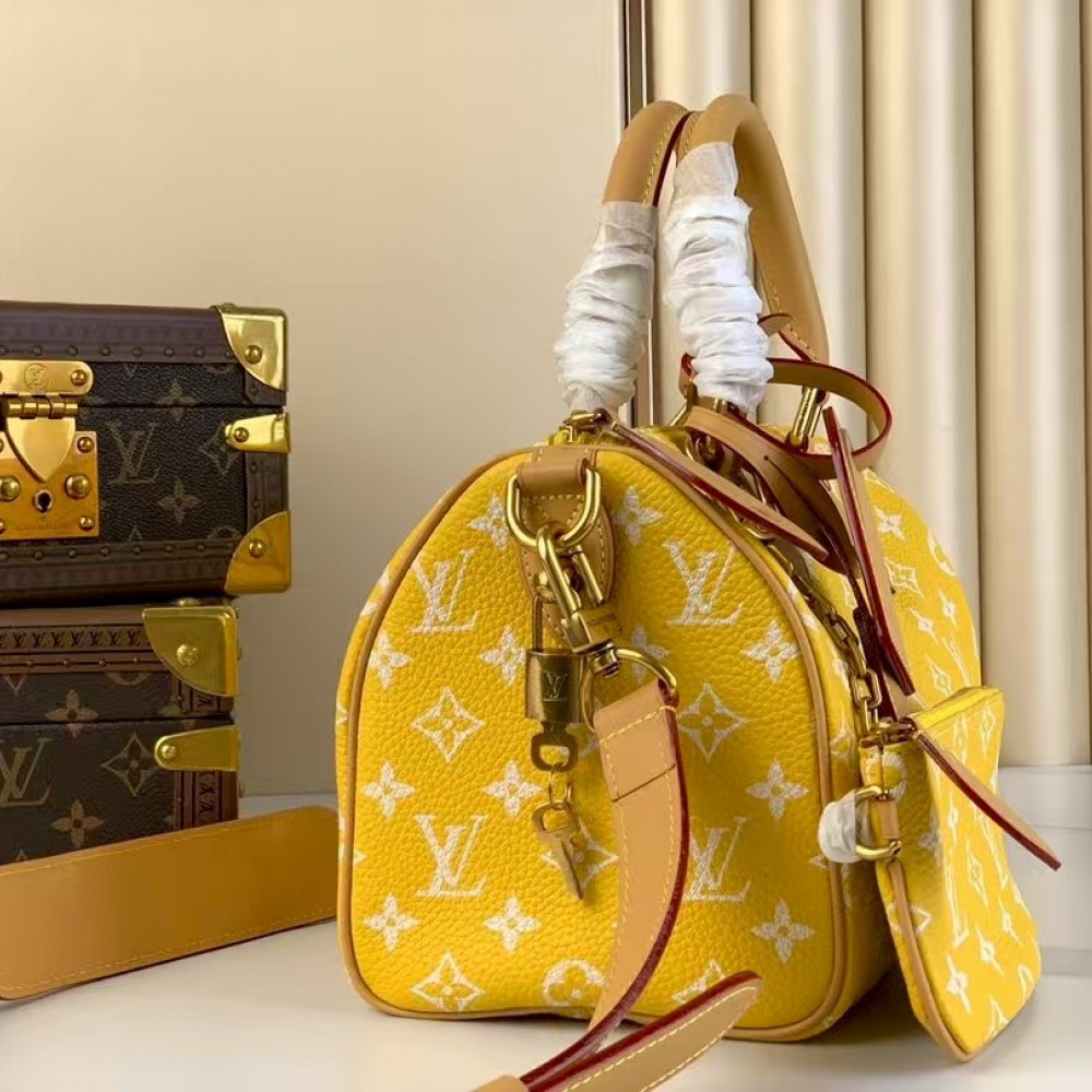 LOUIS VUITTON Speedy P9 Bandoulière 25 Autres Cuirs Monogram Yellow