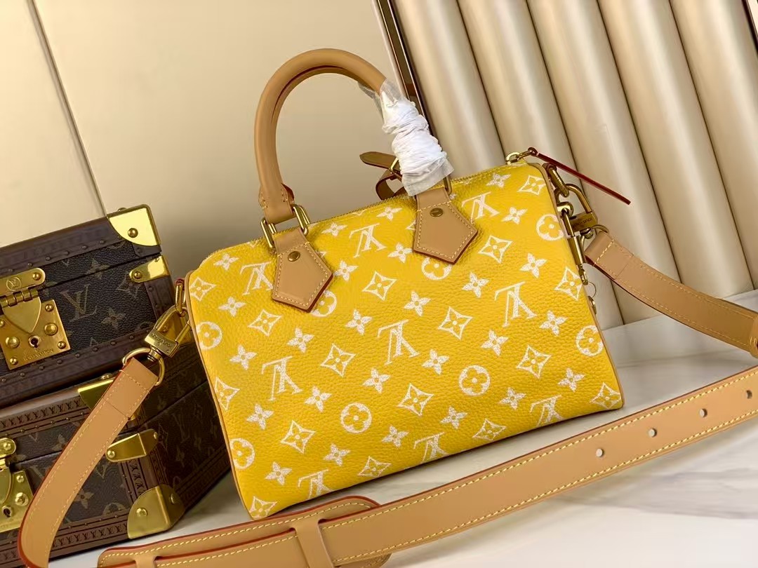 LOUIS VUITTON Speedy P9 Bandoulière 25 Autres Cuirs Monogram Yellow LOUIS VUITTON Speedy P9 Bandoulière 25 Autres Cuirs Monogram Yellow
