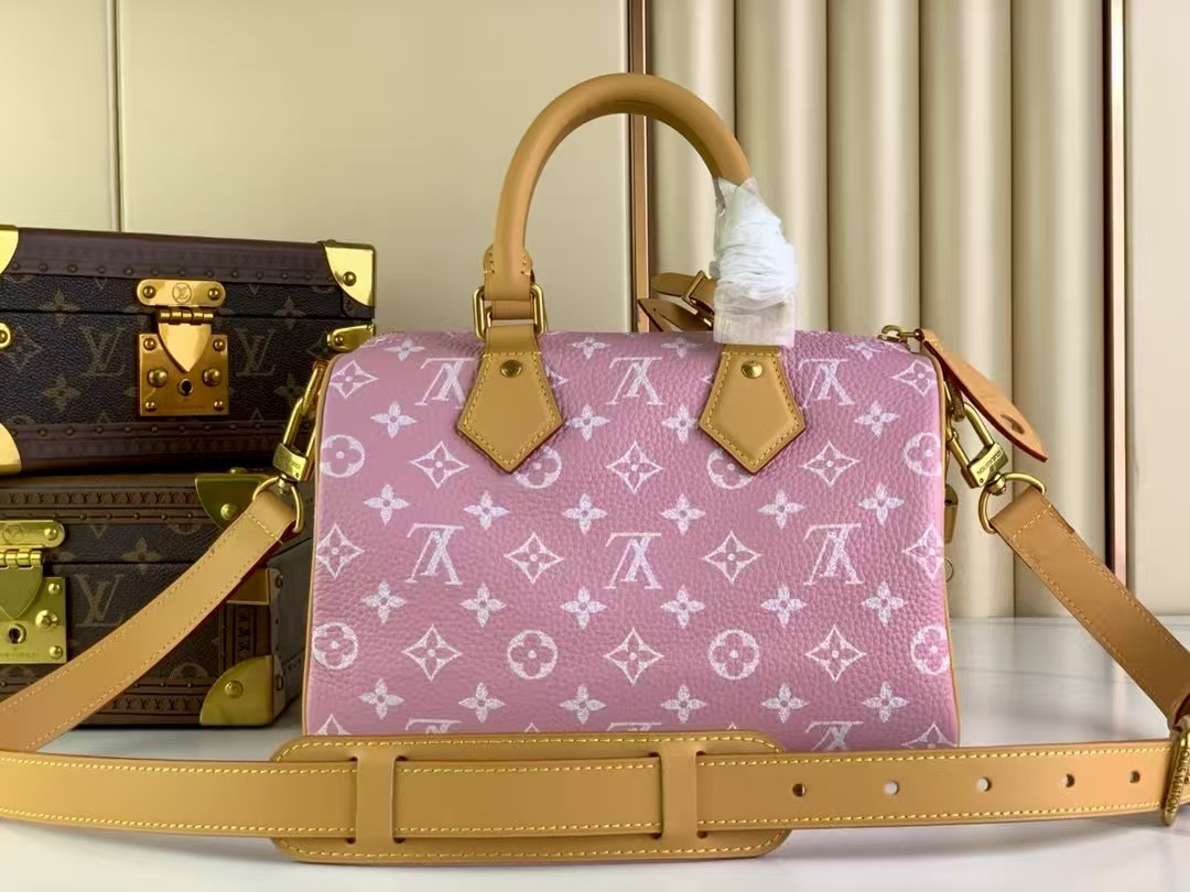 LOUIS VUITTON Speedy P9 Bandoulière 25 Autres Cuirs Monogram Pink LOUIS VUITTON Speedy P9 Bandoulière 25 Autres Cuirs Monogram Pink