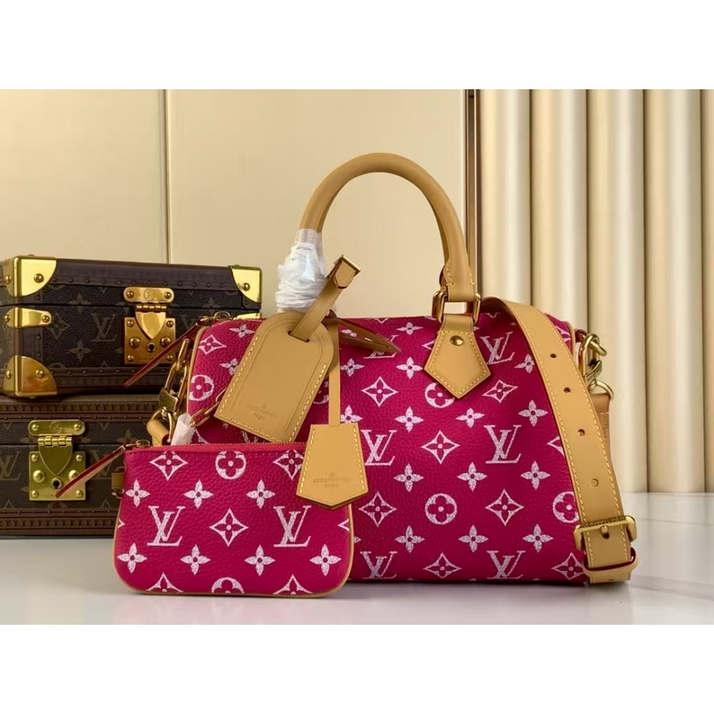 LOUIS VUITTON Speedy P9 Bandoulière 25 Autres Cuirs Monogram Red