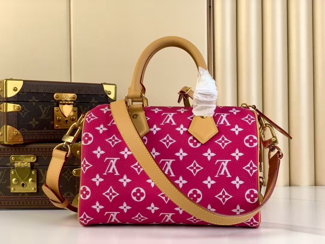 LOUIS VUITTON Speedy P9 Bandoulière 25 Autres Cuirs Monogram Red LOUIS VUITTON Speedy P9 Bandoulière 25 Autres Cuirs Monogram Red