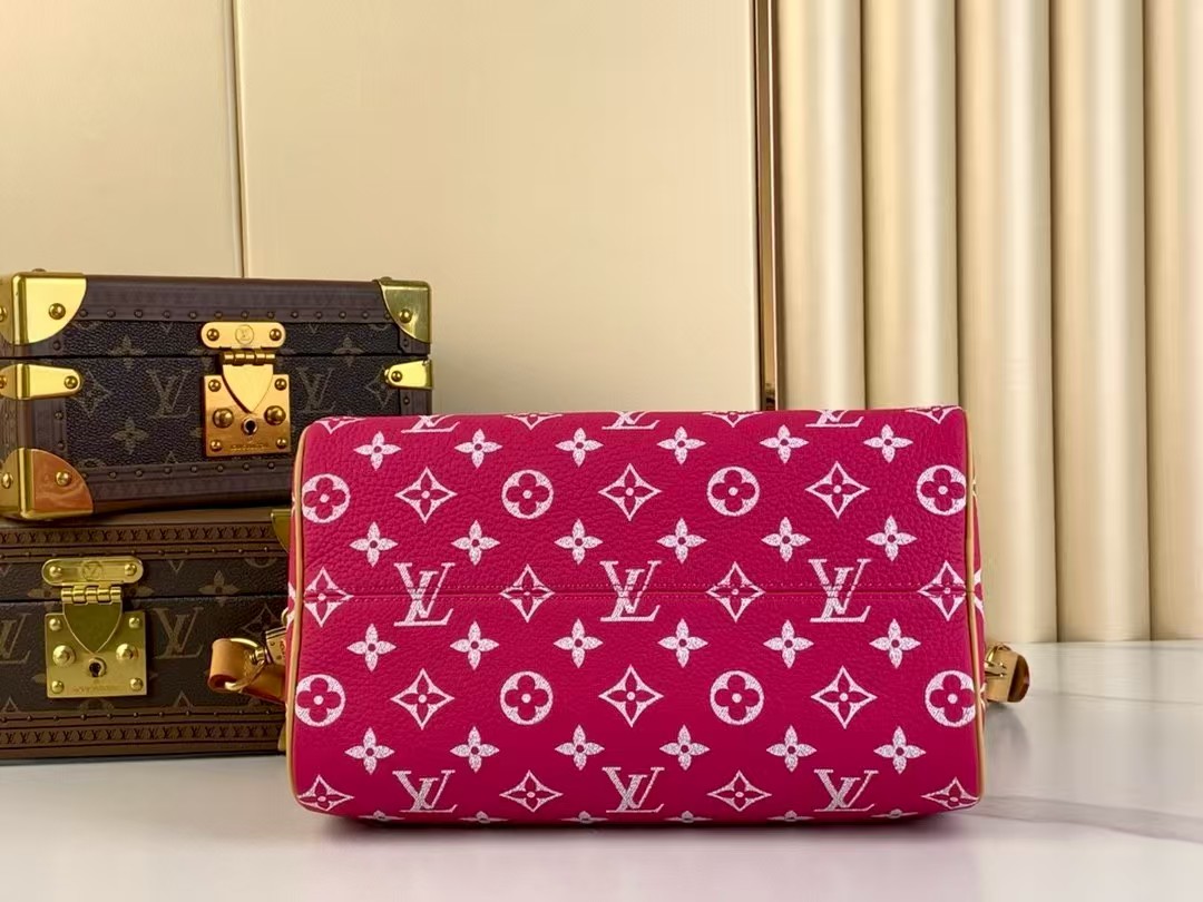 LOUIS VUITTON Speedy P9 Bandoulière 25 Autres Cuirs Monogram Red LOUIS VUITTON Speedy P9 Bandoulière 25 Autres Cuirs Monogram Red
