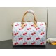 LOUIS VUITTON LV X TM Monogram Cerises Speedy Soft 30 White LOUIS VUITTON LV X TM Monogram Cerises Speedy Soft 30 White