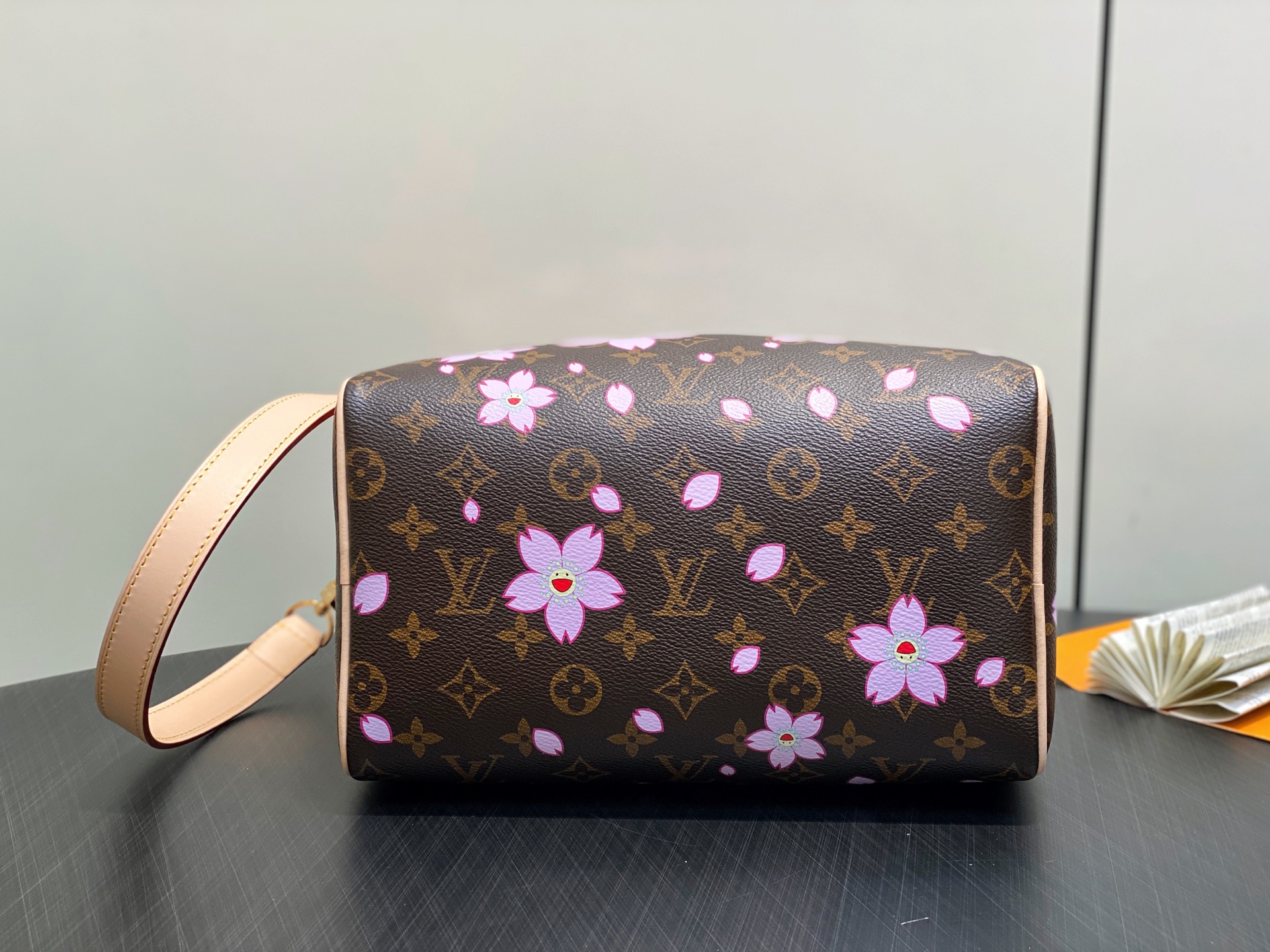 Louis Vuitton X Murakami Takashi Speedy Bandouliere 25 Sakura Brown