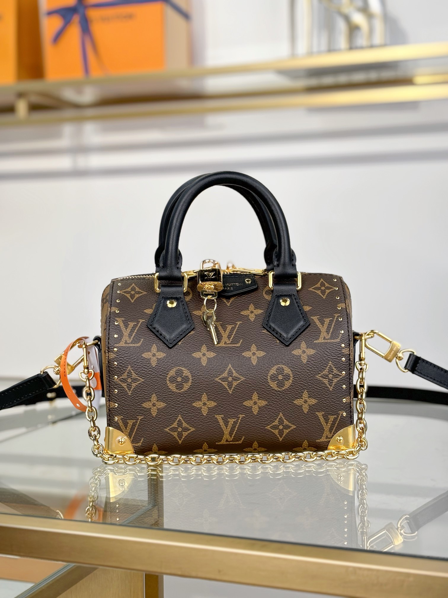 LOUIS VUITTON Speedy Trunk 20 Monogram LOUIS VUITTON Speedy Trunk 20 Monogram
