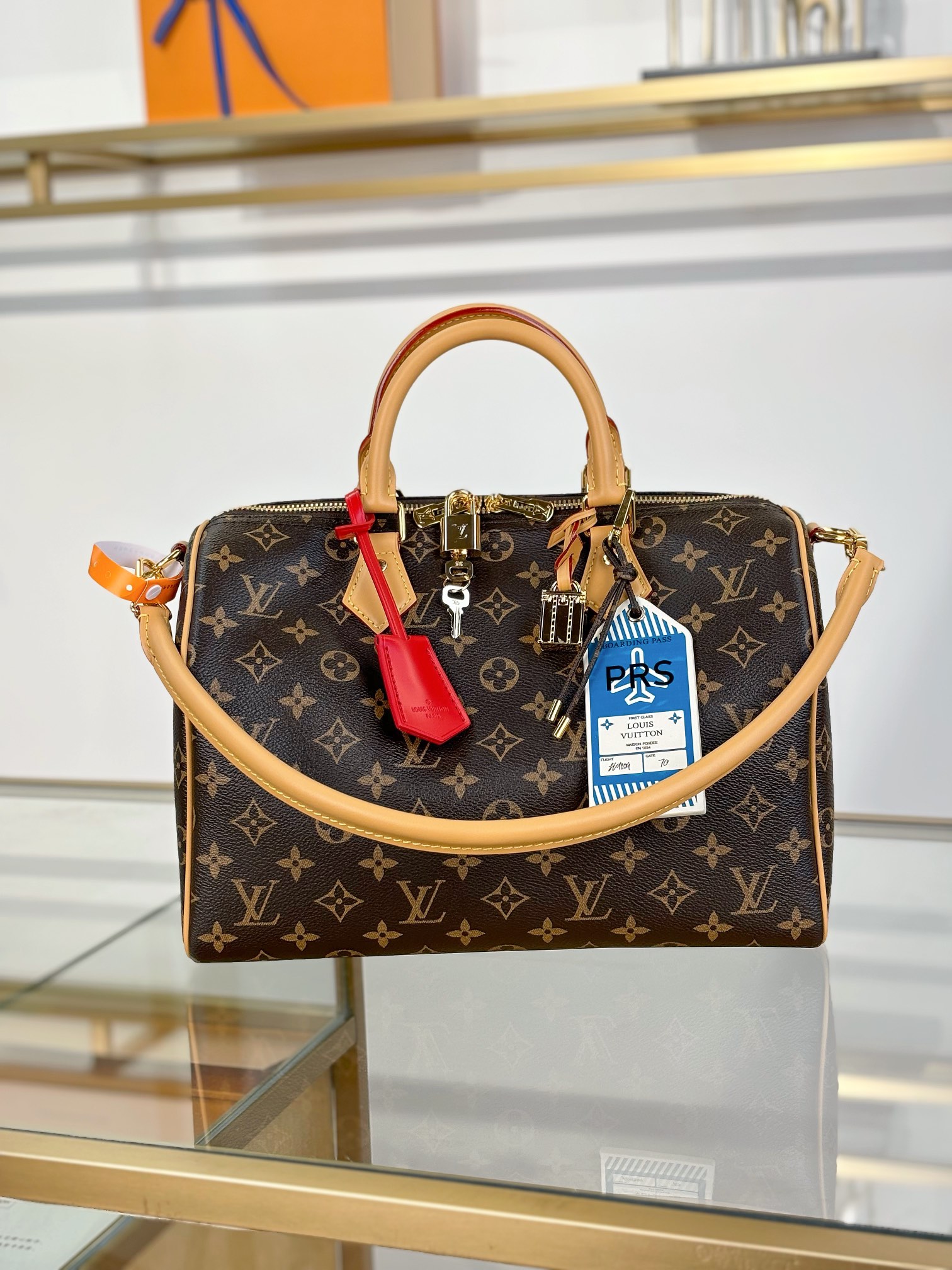 LOUIS VUITTON Speedy Soft 30 Crafty Monogram Red LOUIS VUITTON Speedy Soft 30 Crafty Monogram Red