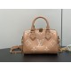 LOUIS VUITTON Speedy Bandoulière 20 Dove Monogram Empreinte Leather LOUIS VUITTON Speedy Bandoulière 20 Dove Monogram Empreinte Leather