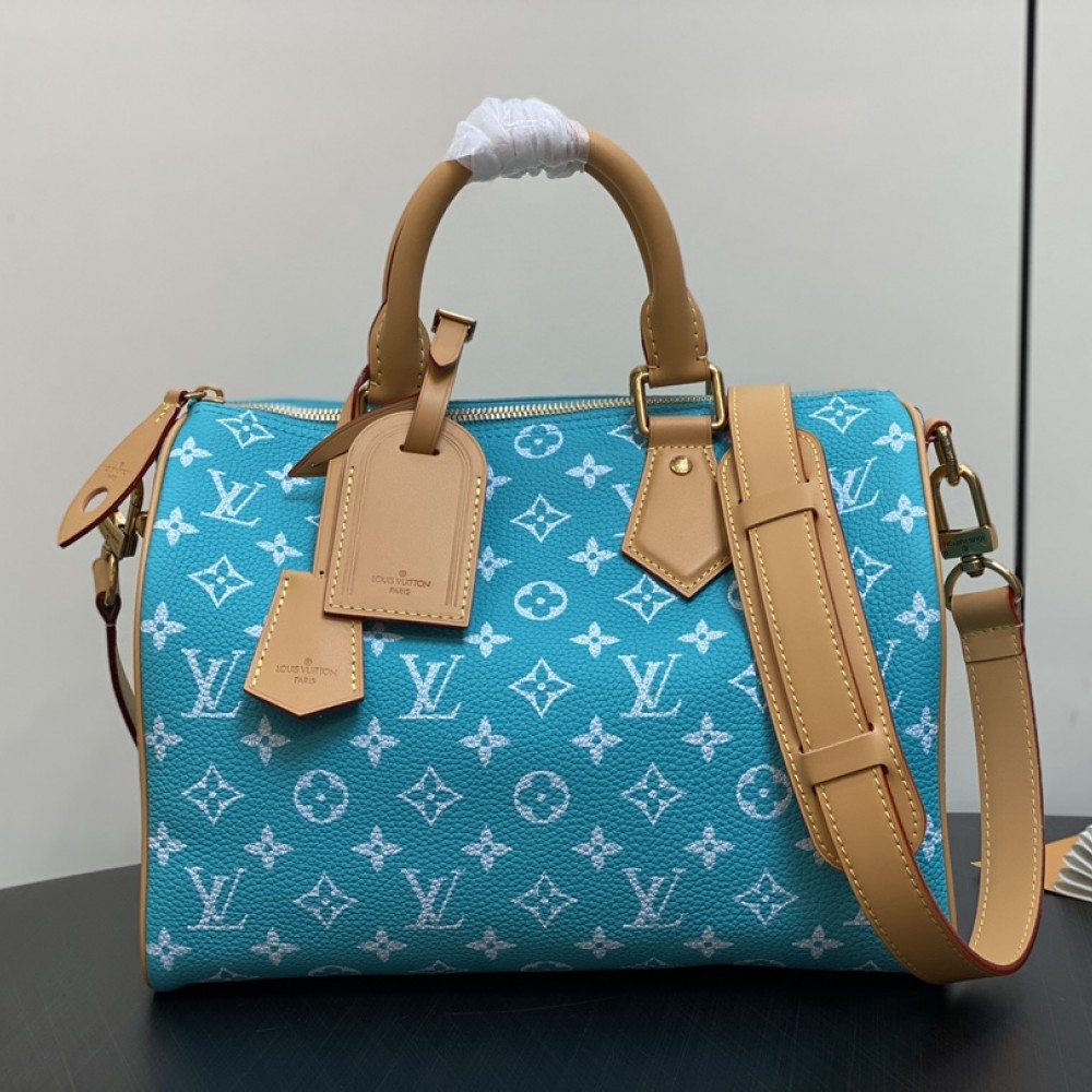 LOUIS VUITTON Speedy P9 Bandoulière 30 Autres Cuirs Monogram Sky Blue