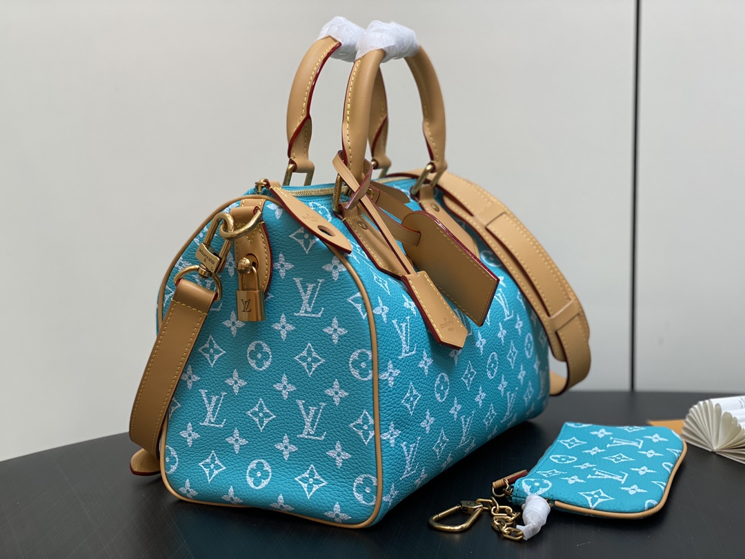 LOUIS VUITTON Speedy P9 Bandoulière 30 Autres Cuirs Monogram Sky Blue LOUIS VUITTON Speedy P9 Bandoulière 30 Autres Cuirs Monogram Sky Blue