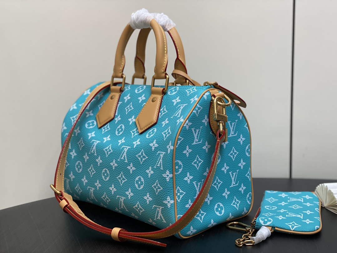 LOUIS VUITTON Speedy P9 Bandoulière 30 Autres Cuirs Monogram Sky Blue LOUIS VUITTON Speedy P9 Bandoulière 30 Autres Cuirs Monogram Sky Blue