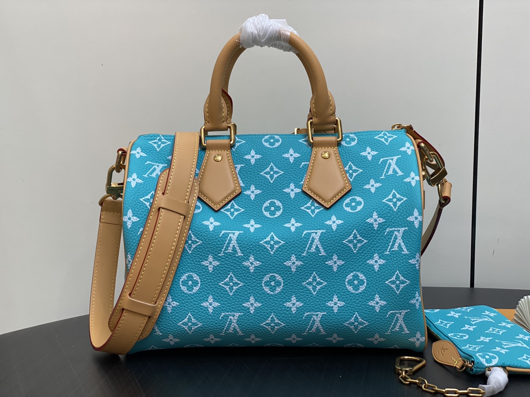 LOUIS VUITTON Speedy P9 Bandoulière 30 Autres Cuirs Monogram Sky Blue LOUIS VUITTON Speedy P9 Bandoulière 30 Autres Cuirs Monogram Sky Blue