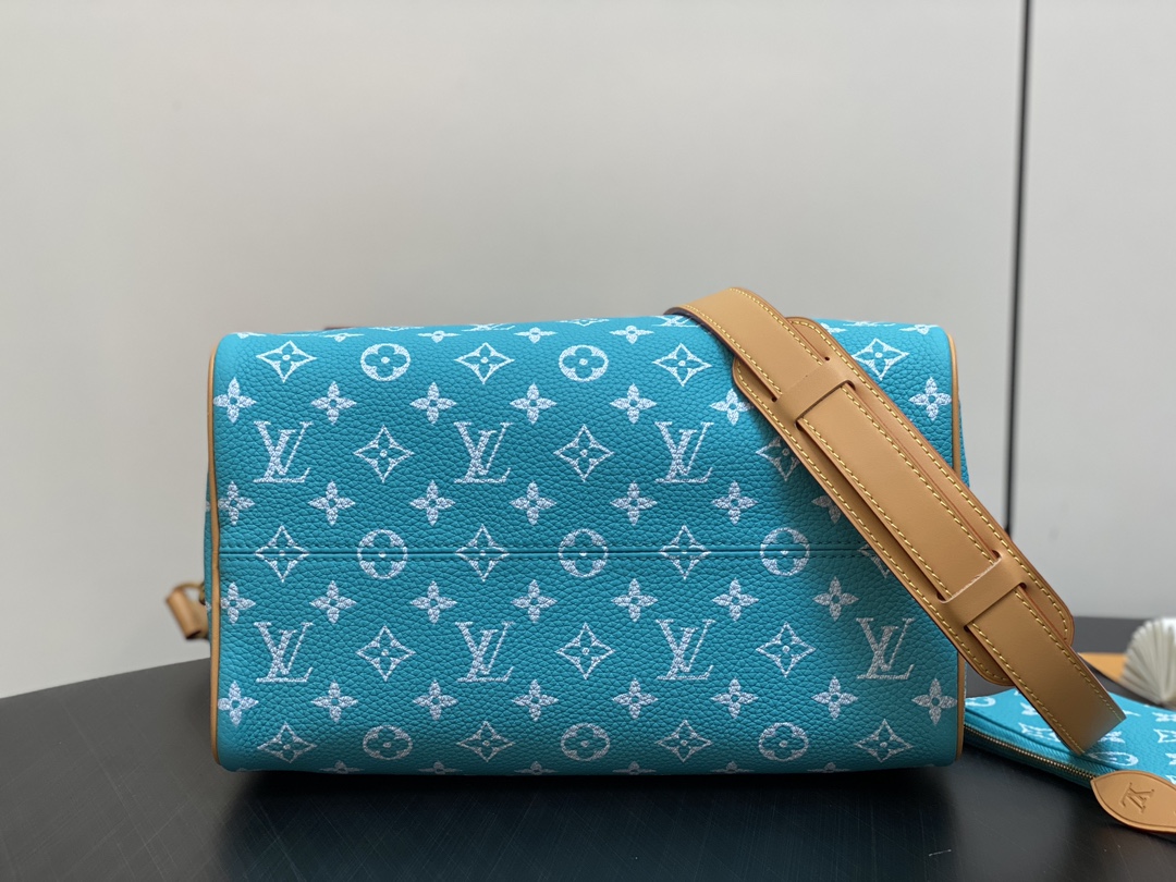 LOUIS VUITTON Speedy P9 Bandoulière 30 Autres Cuirs Monogram Sky Blue LOUIS VUITTON Speedy P9 Bandoulière 30 Autres Cuirs Monogram Sky Blue
