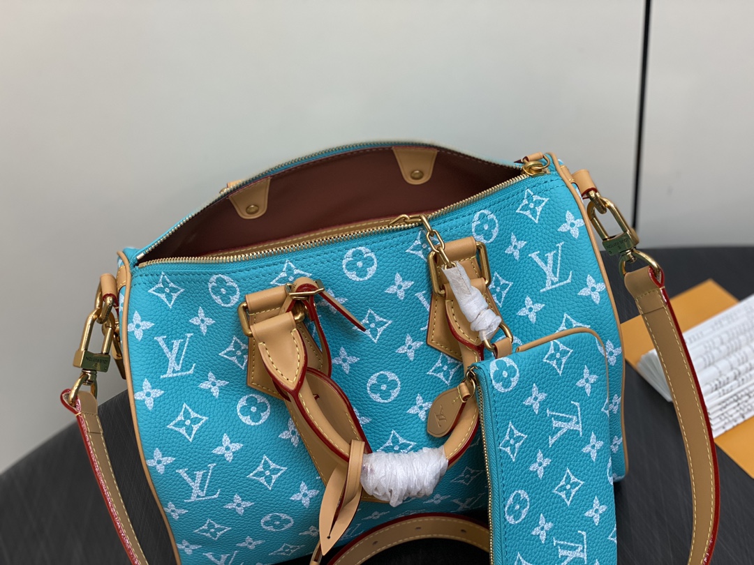 LOUIS VUITTON Speedy P9 Bandoulière 30 Autres Cuirs Monogram Sky Blue LOUIS VUITTON Speedy P9 Bandoulière 30 Autres Cuirs Monogram Sky Blue