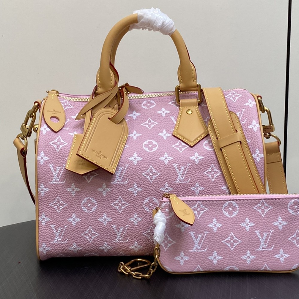 LOUIS VUITTON Speedy P9 Bandoulière 30 Autres Cuirs Monogram Pink