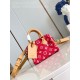 Louis Vuitton Calfskin Monogram Speedy P9 Bandouliere 18 Red Louis Vuitton Calfskin Monogram Speedy P9 Bandouliere 18 Red