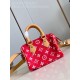 Louis Vuitton Calfskin Monogram Speedy P9 Bandouliere 18 Red Louis Vuitton Calfskin Monogram Speedy P9 Bandouliere 18 Red