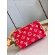Louis Vuitton Calfskin Monogram Speedy P9 Bandouliere 18 Red Louis Vuitton Calfskin Monogram Speedy P9 Bandouliere 18 Red