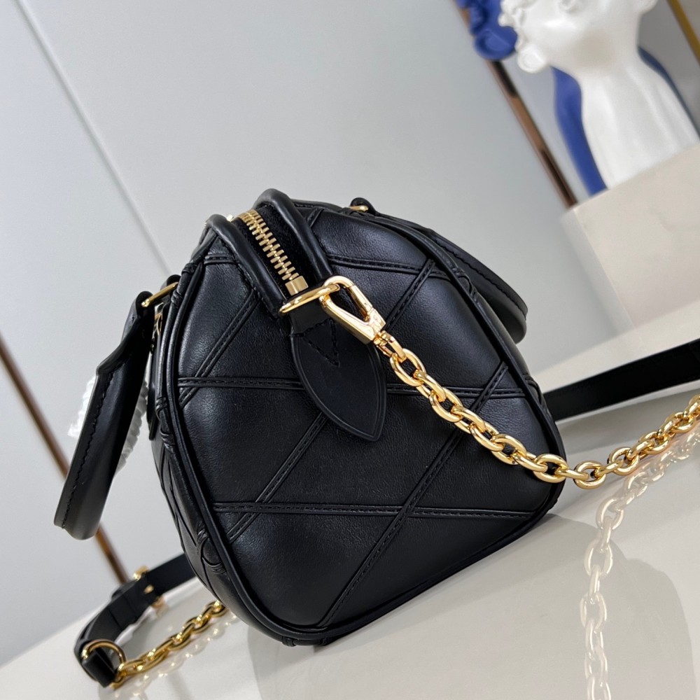 Louis Vuitton Speedy Bandoulière 20 Malletage Black