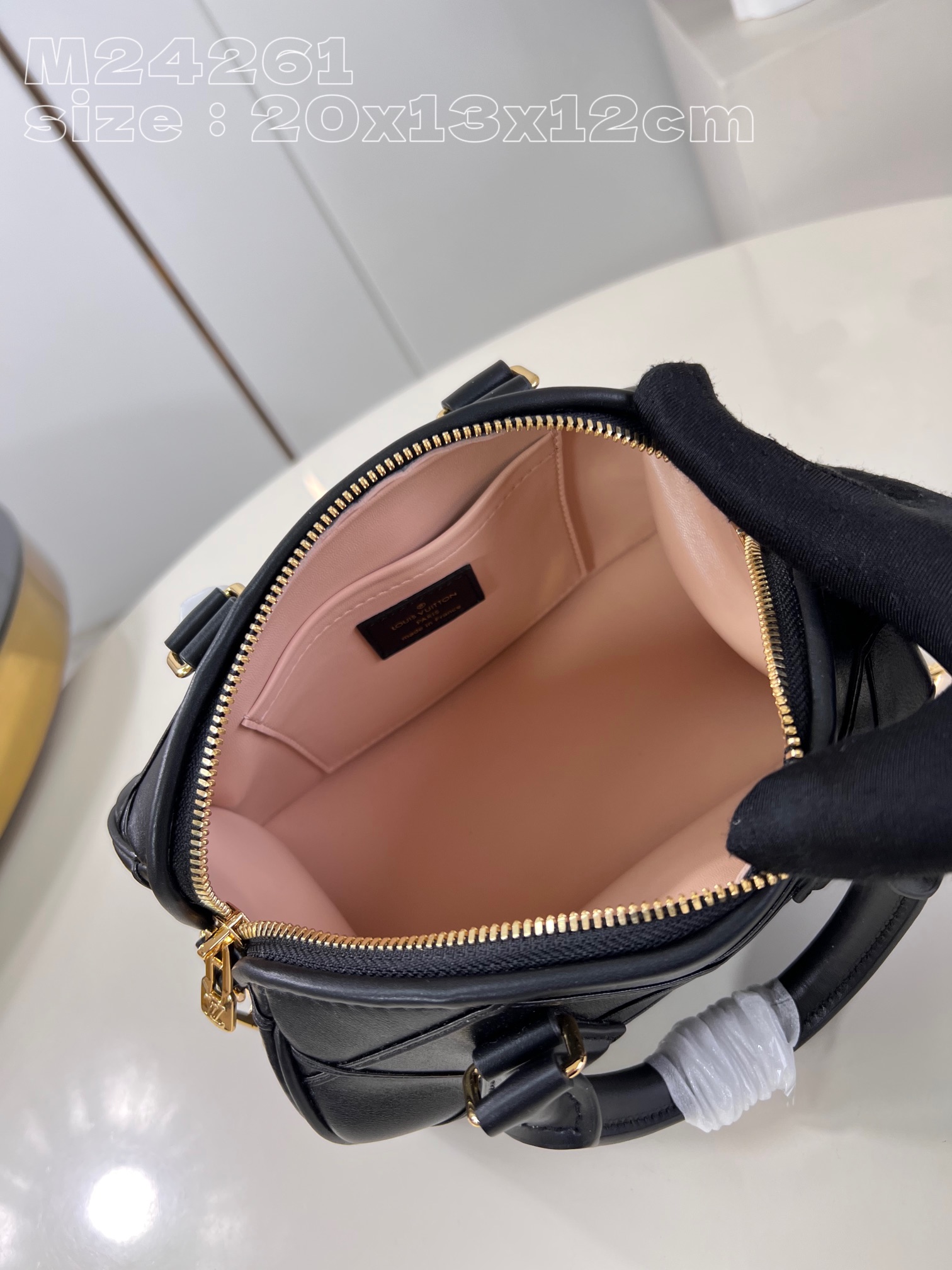 Louis Vuitton Speedy Bandoulière 20 Malletage Black Louis Vuitton Speedy Bandoulière 20 Malletage Black