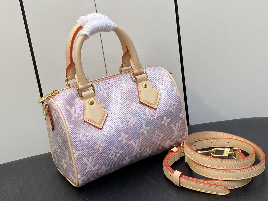 Louis Vuitton Speedy Bandoulière 20 Monoglam Pink Louis Vuitton Speedy Bandoulière 20 Monoglam Pink