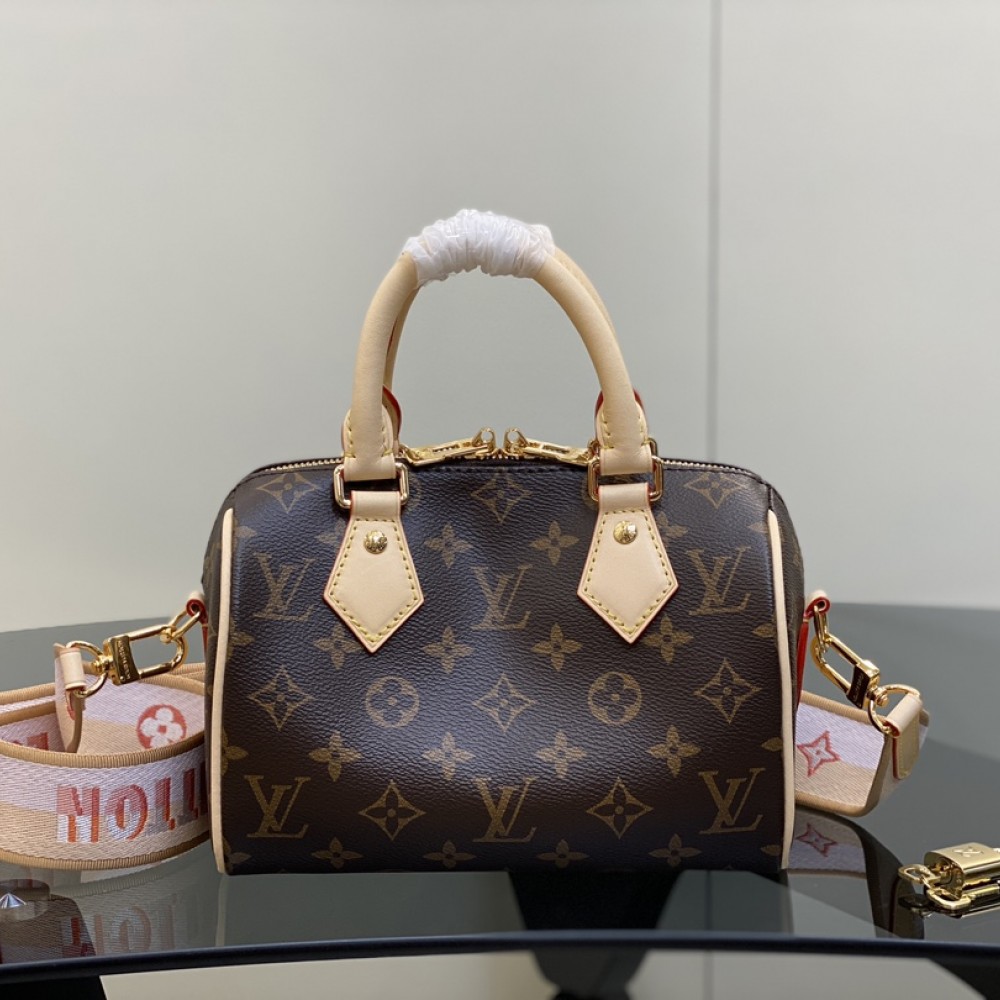 Louis Vuitton Speedy Bandoulière 20 Monogram Pink shoulder strap