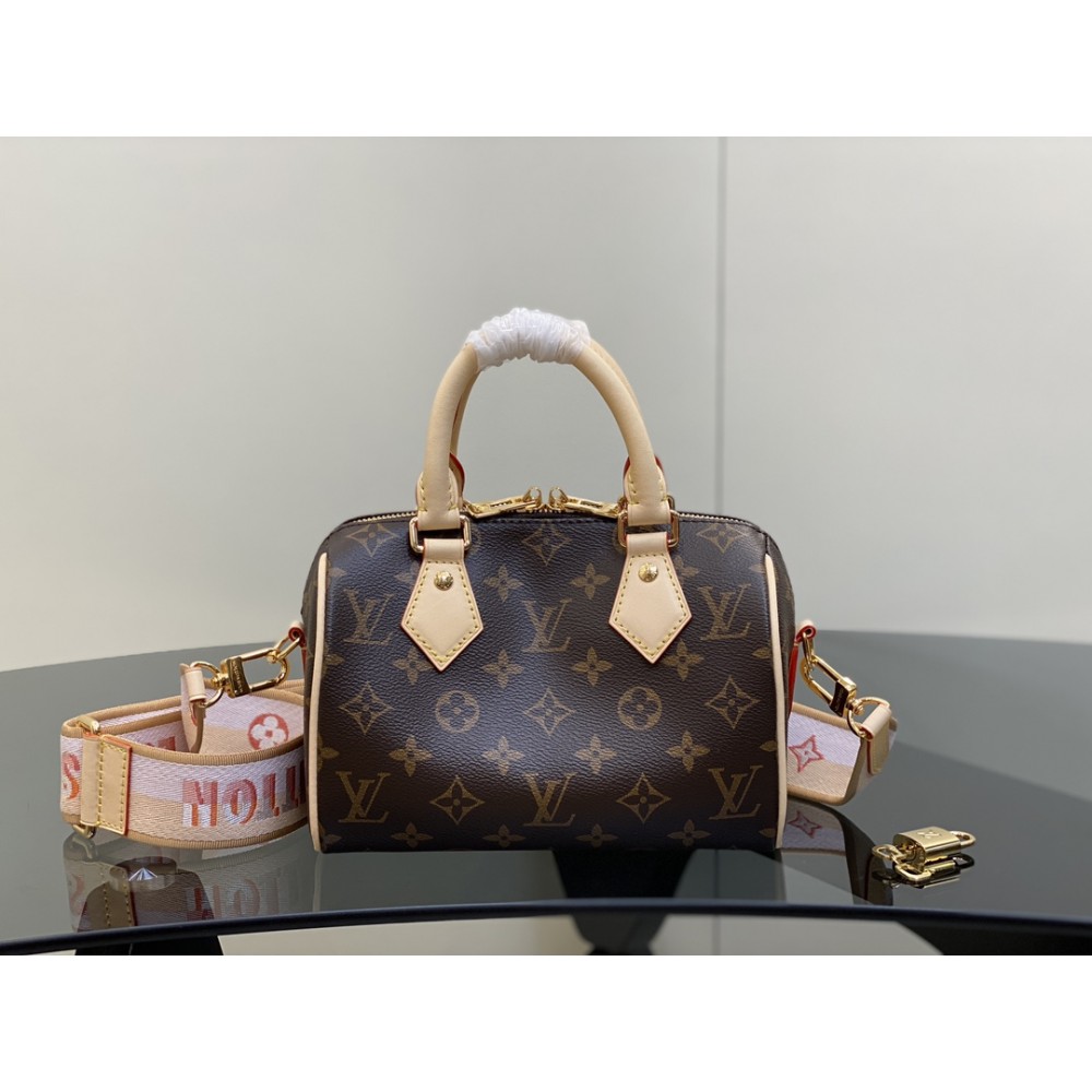 Louis Vuitton Speedy Bandoulière 20 Monogram Pink shoulder strap