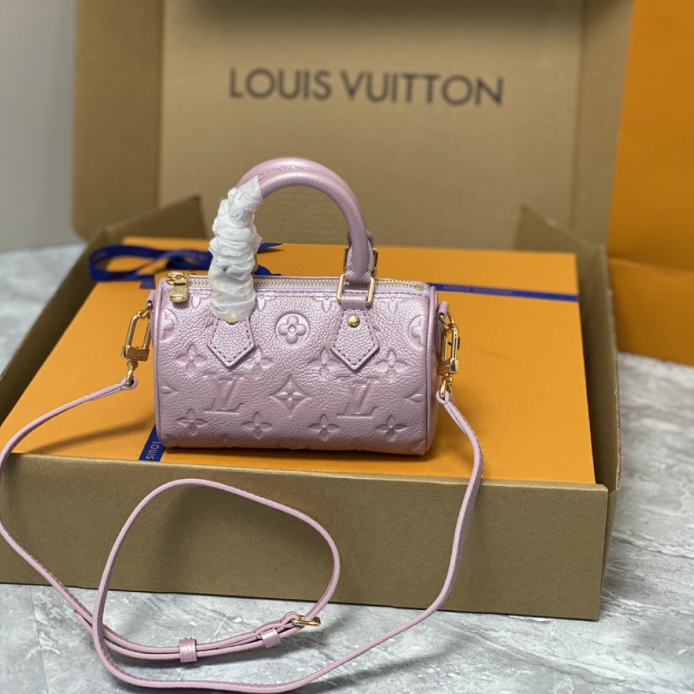 Louis Vuitton Nano Speedy 16 Monogram Empreinte Purple 