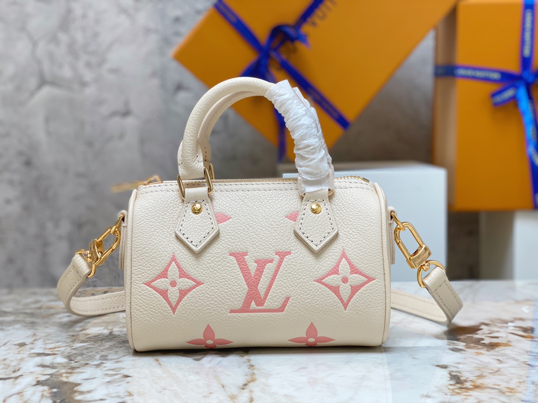 Louis Vuitton Nano Speedy Monogram Empreinte Leather Louis Vuitton Nano Speedy Monogram Empreinte Leather
