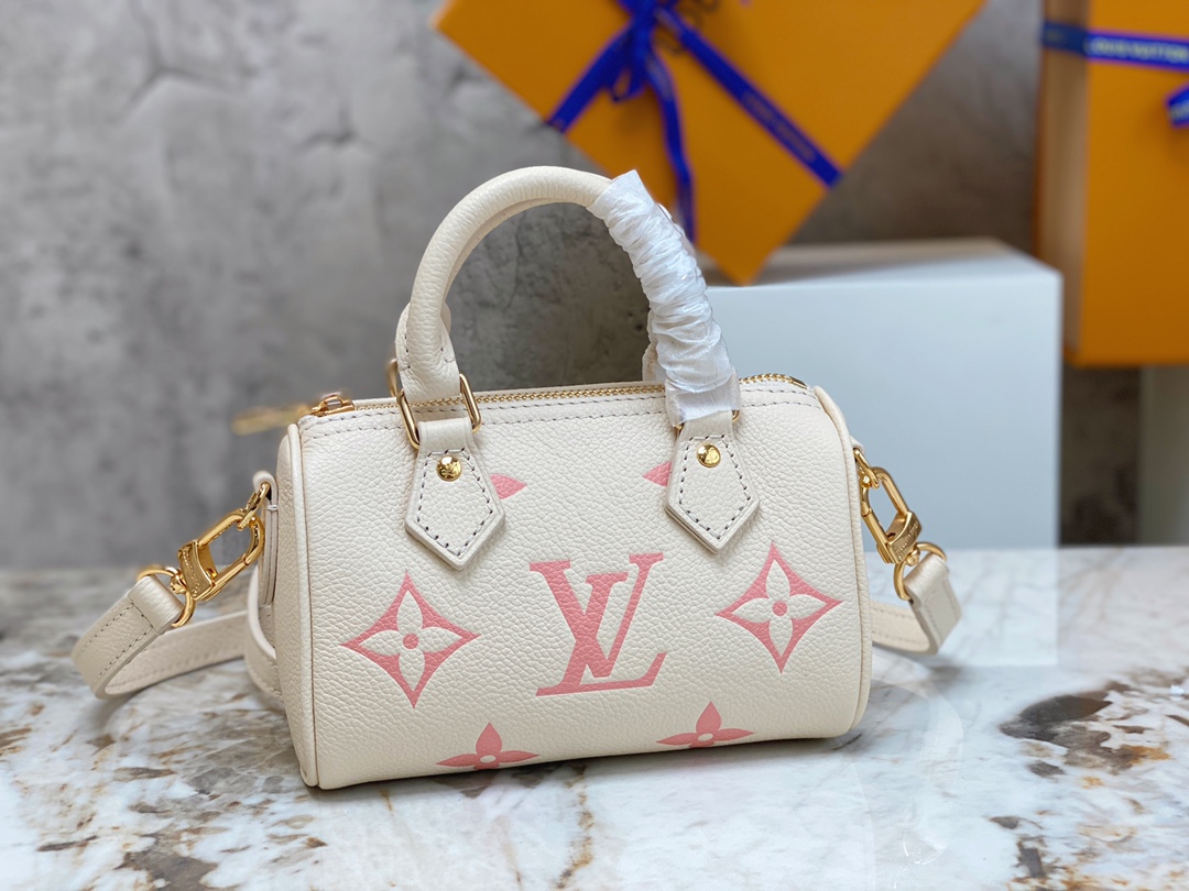 Louis Vuitton Nano Speedy Monogram Empreinte Leather Louis Vuitton Nano Speedy Monogram Empreinte Leather
